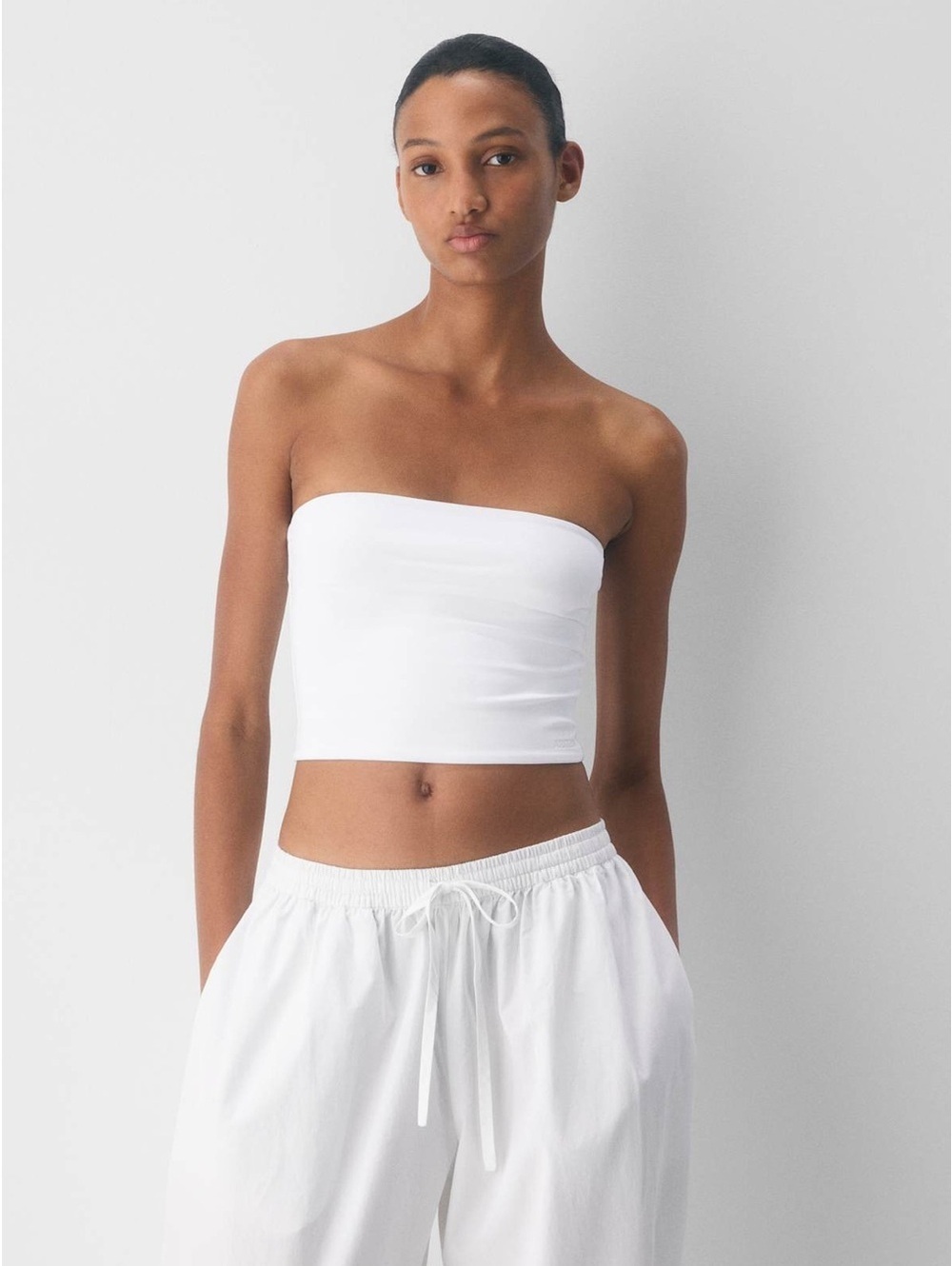Aritzia Babaton Contour Tube Top - White - XS